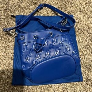 Blue Glamaholic Mini Bucket Bag